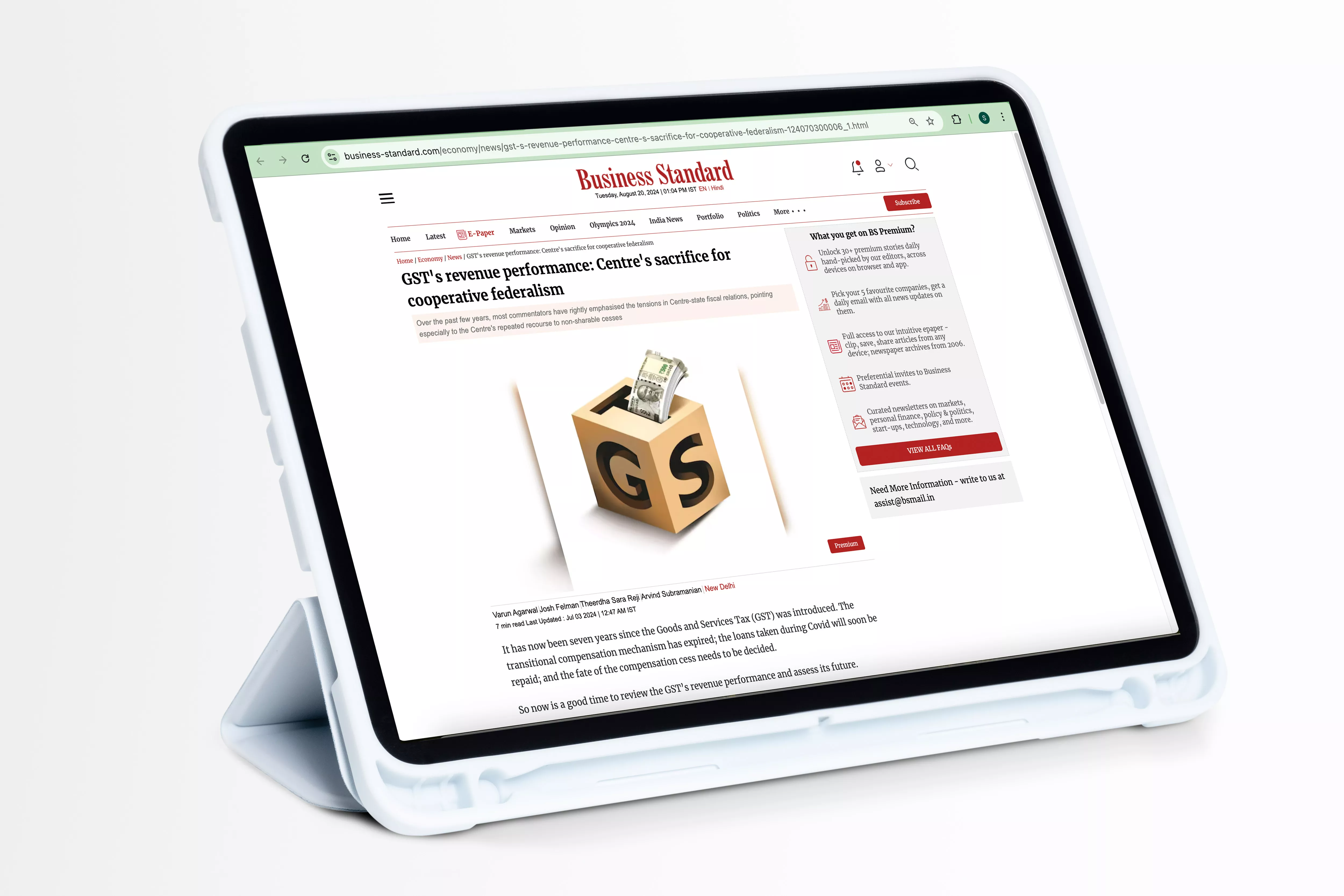 GST Revenues: Center’s Sacrifice for Cooperative Federalism