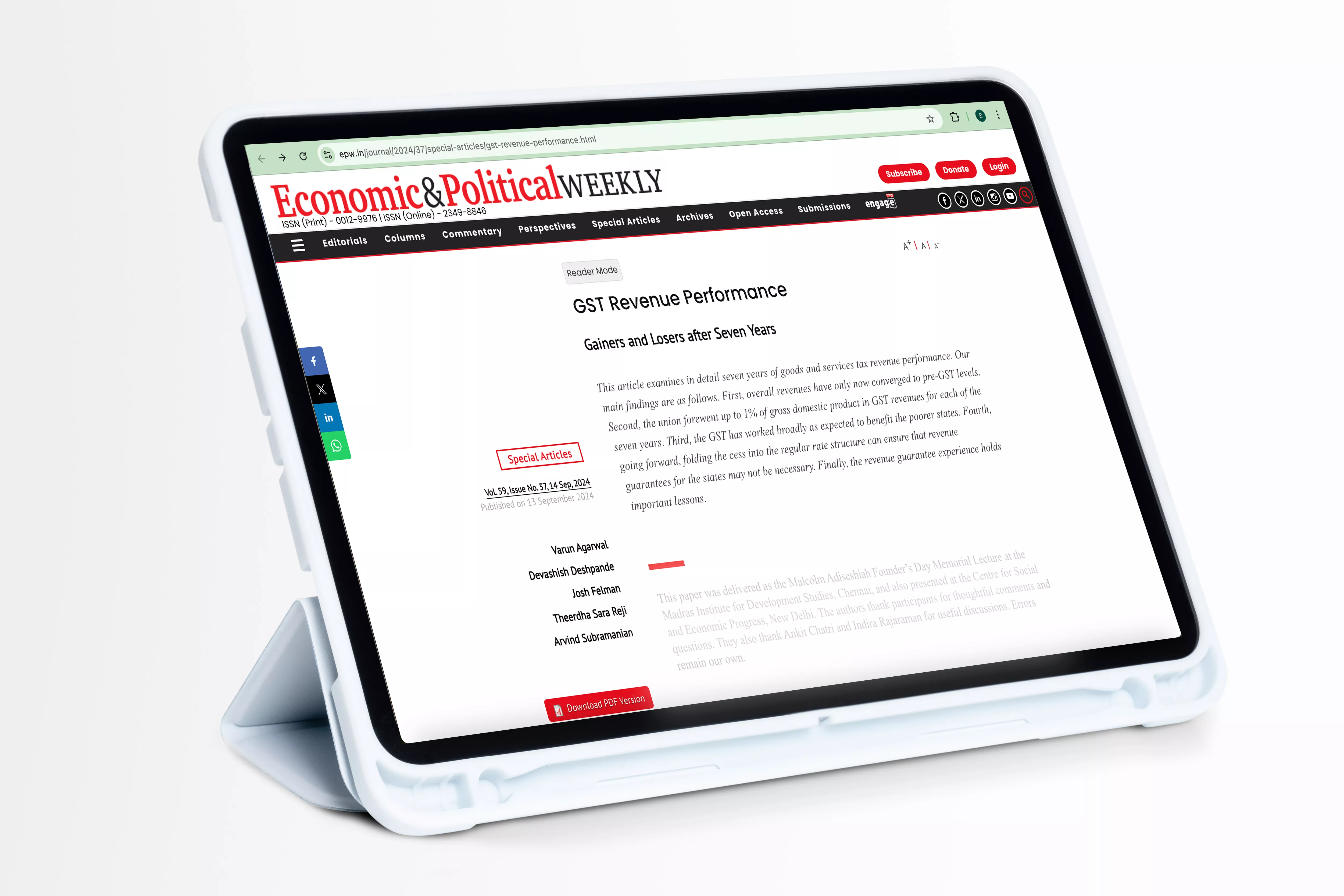 GST Revenue Performance